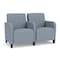 Lesro Siena Lounge Reception 2 Seat Tandem Seating, Black, RS Rain Song Upholstery SN2103 - alternate 1